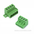 AWG 24 to 12 cable Screw type panel mounted pluggable male and female terminal block